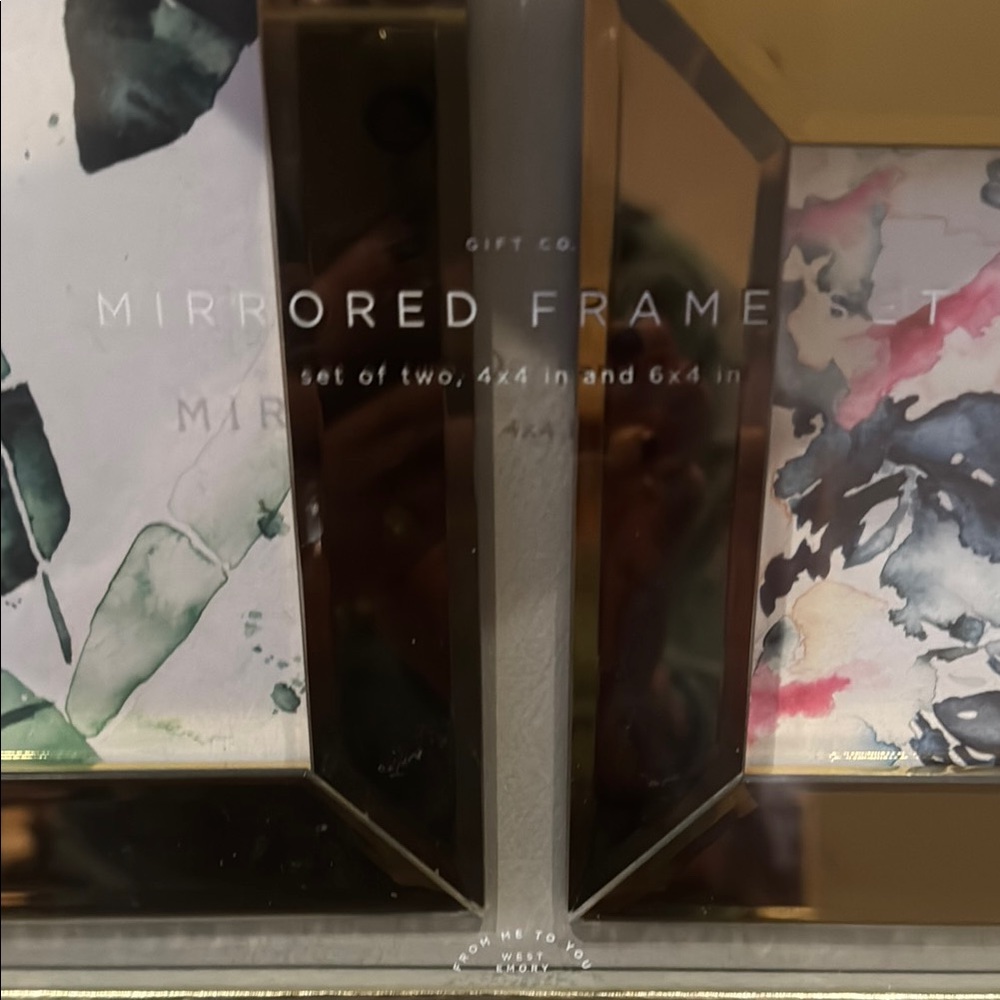 Gold Mirrored Picture Frame Set - Picture 2 of 4